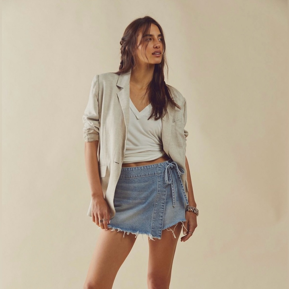 We The Free Emmy Denim Skort